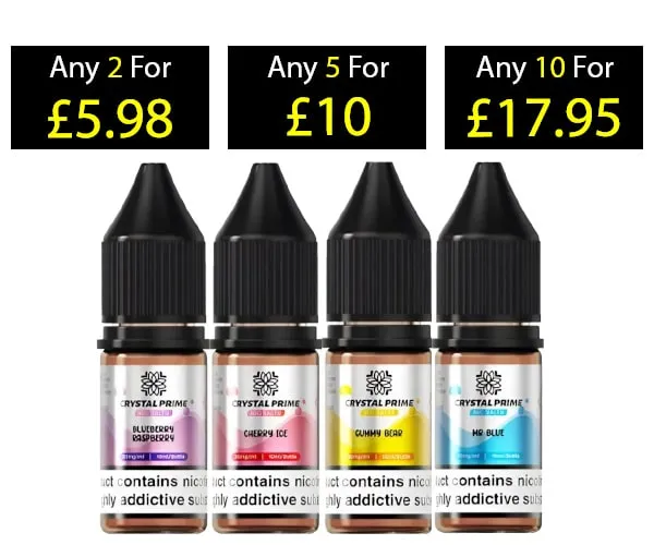 Crystal Prime 7000 Nic Salt E Liquid 20mg
